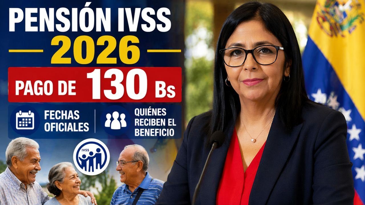 Pensión IVSS 2026 en Venezuela: Pago de 130 Bs, Fechas Oficiales y Quiénes Reciben el Beneficio