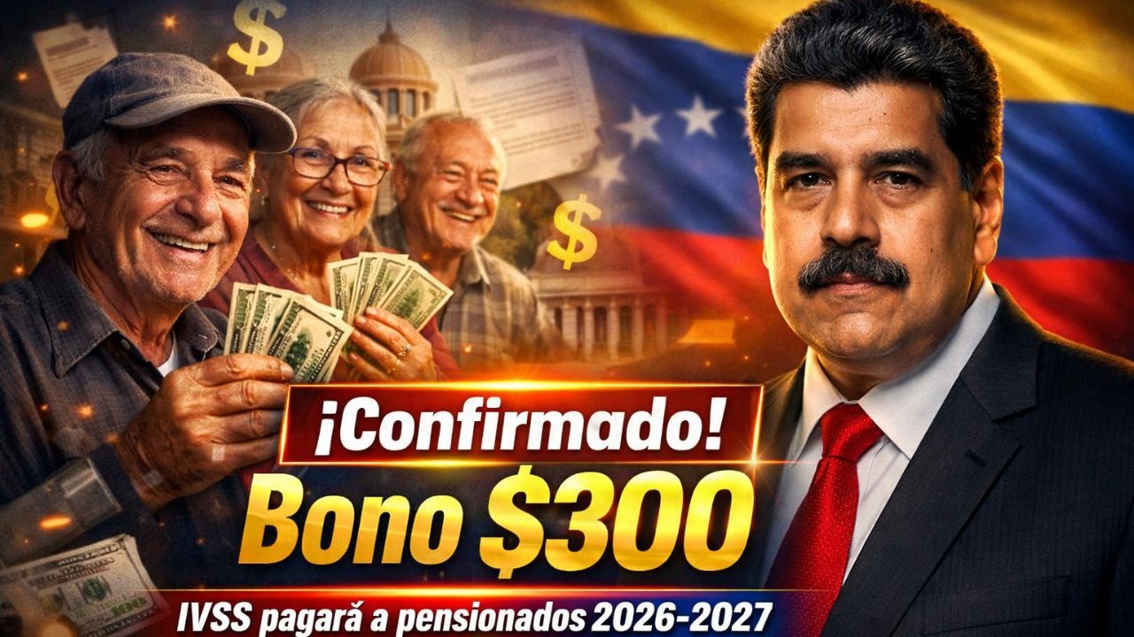 ¡Confirmado! IVSS pagará bono especial de $300 a pensionados en 2026-2027