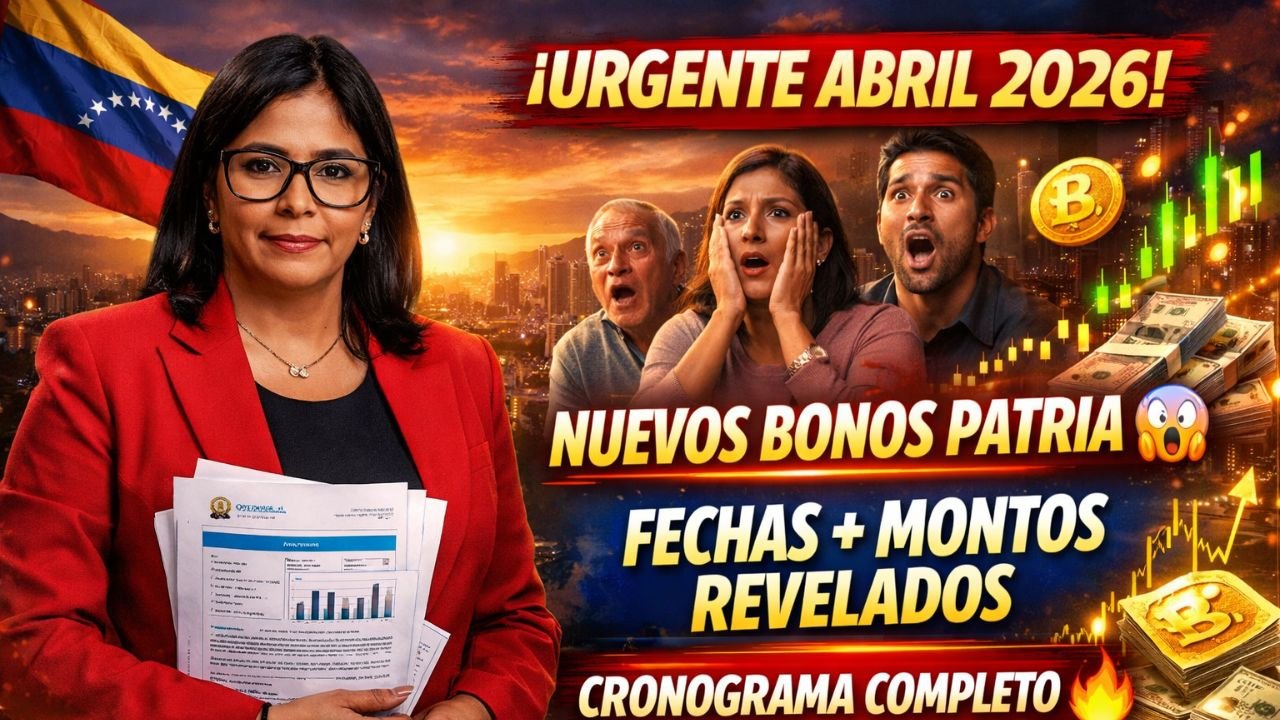 ¡Urgente Abril 2026! Nuevos Bonos Patria Revelados: Fechas, Montos y Cronograma Completo que Nadie Esperaba