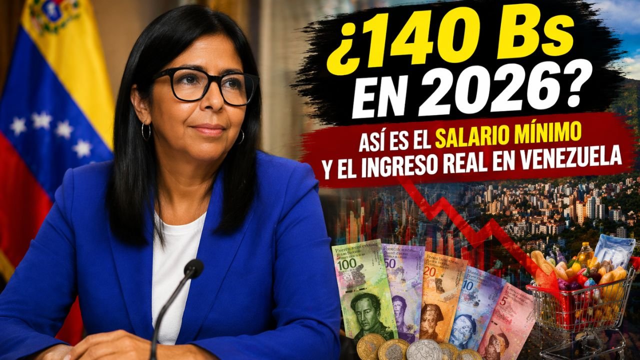 ¿140 Bs en 2026? Así es el Salario Mínimo y el Ingreso Real en Venezuela